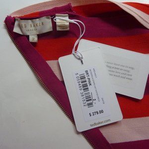 Striped Knit Skater Dress 
